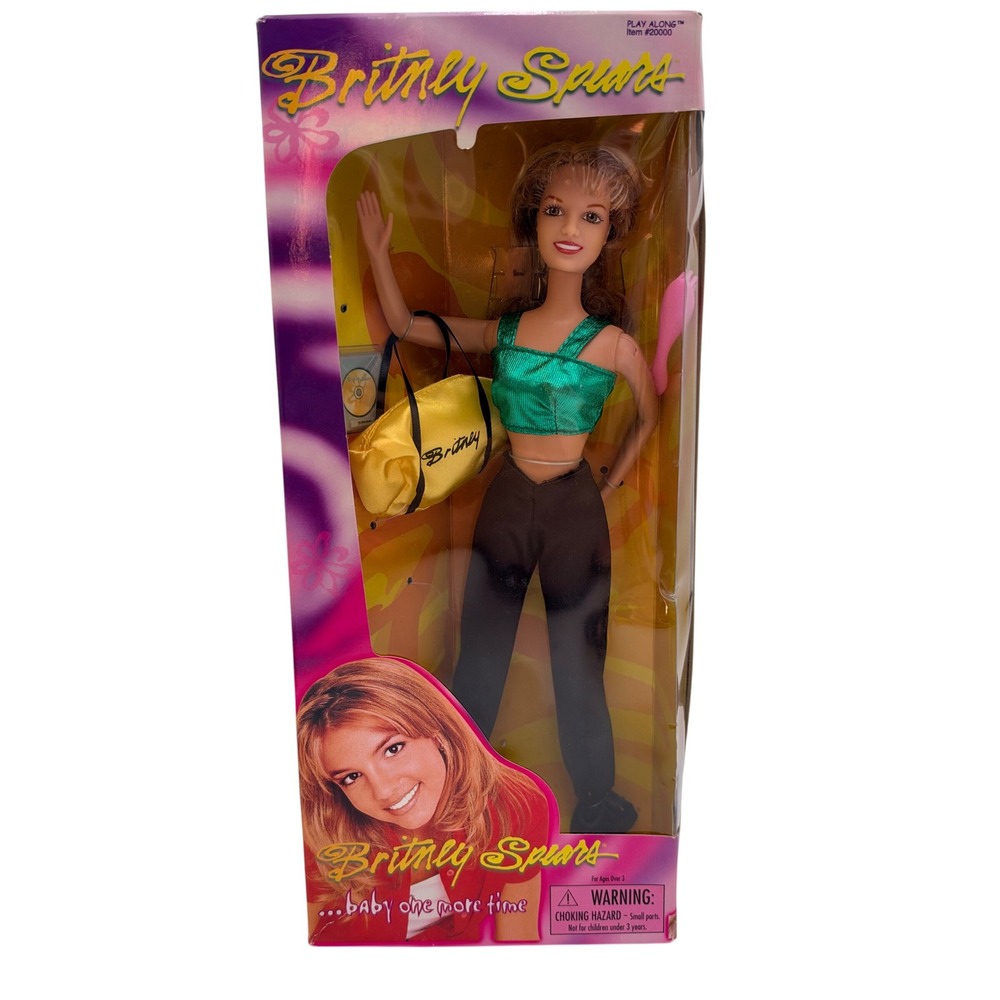 1999 Play Along Britney Spears Baby One More Time Doll Green Top Item 20000 NIB